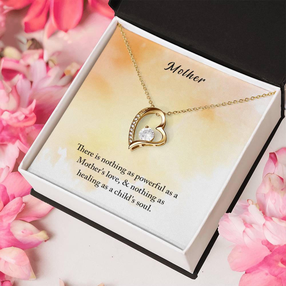 Mother There Is Nothing As Powerful As A Mother's Love Forever Love Necklace