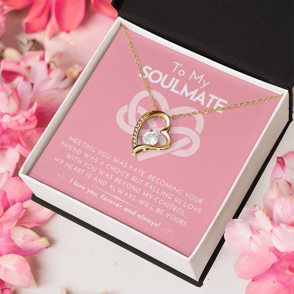 Forever Love Heart Necklace My Heart Is And Always Will Be Yours.......... To Soulmate Forever Love Necklace