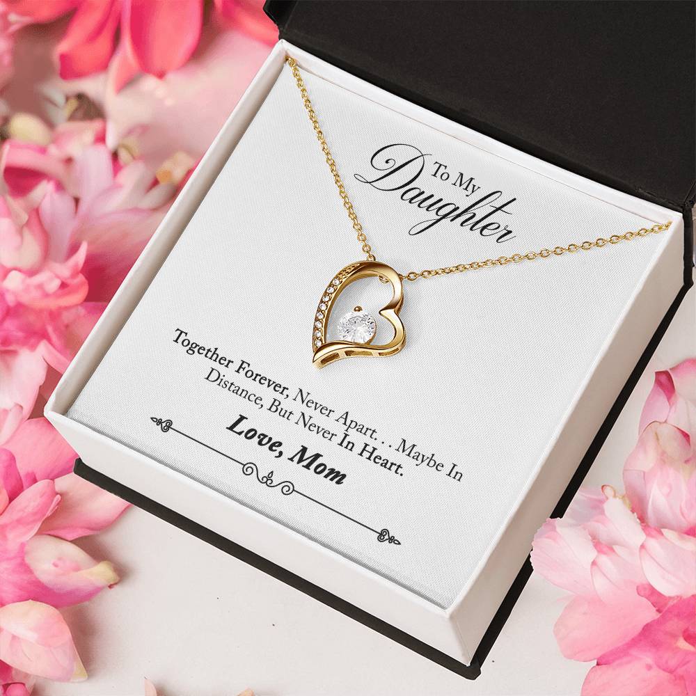 To My Daughter - Together Forever Forever Love Necklace