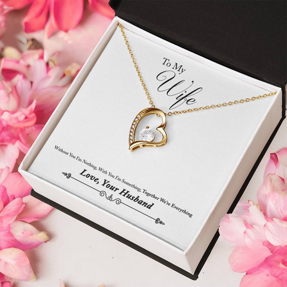 Necklace For Wife - Gift For Wife Gift For Her Anniversary Gift Birthday Gift Gift To Wife With Message Card For My Wife Necklace Forever Love Necklace