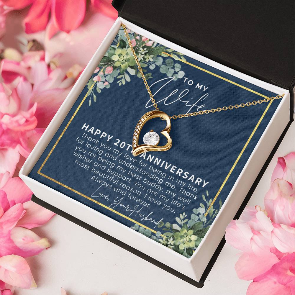 20th Anniversary Gift For Wife 20 Year Anniversary Gifts 20th Wedding Anniversary Gift Ideas 20 Year Anniversary Gift For Forever Love Necklace