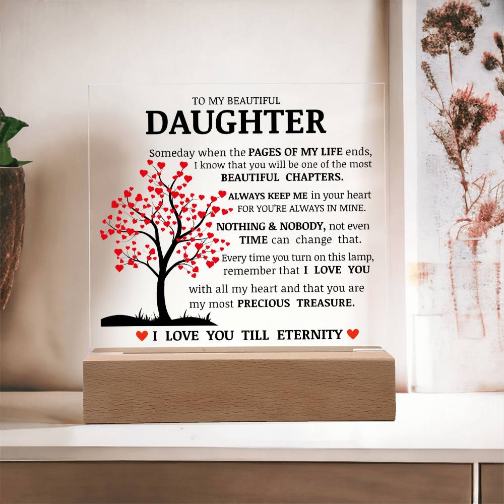 Daughter Keepsake - Nothign And Nobody - Acrylic Square