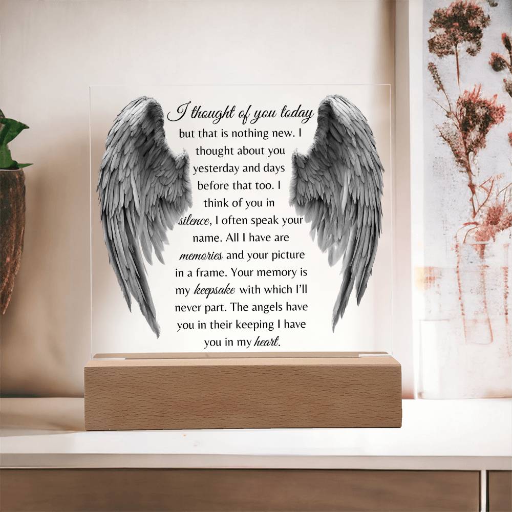 I Thought Of You Today - Acrylic Square Plaque