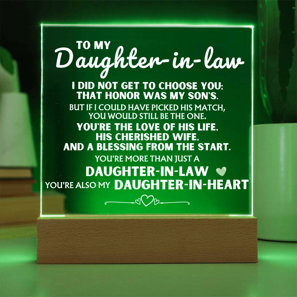 You're More Than Just A 'Daughter-in-Law' - Acrylic Square Plaque