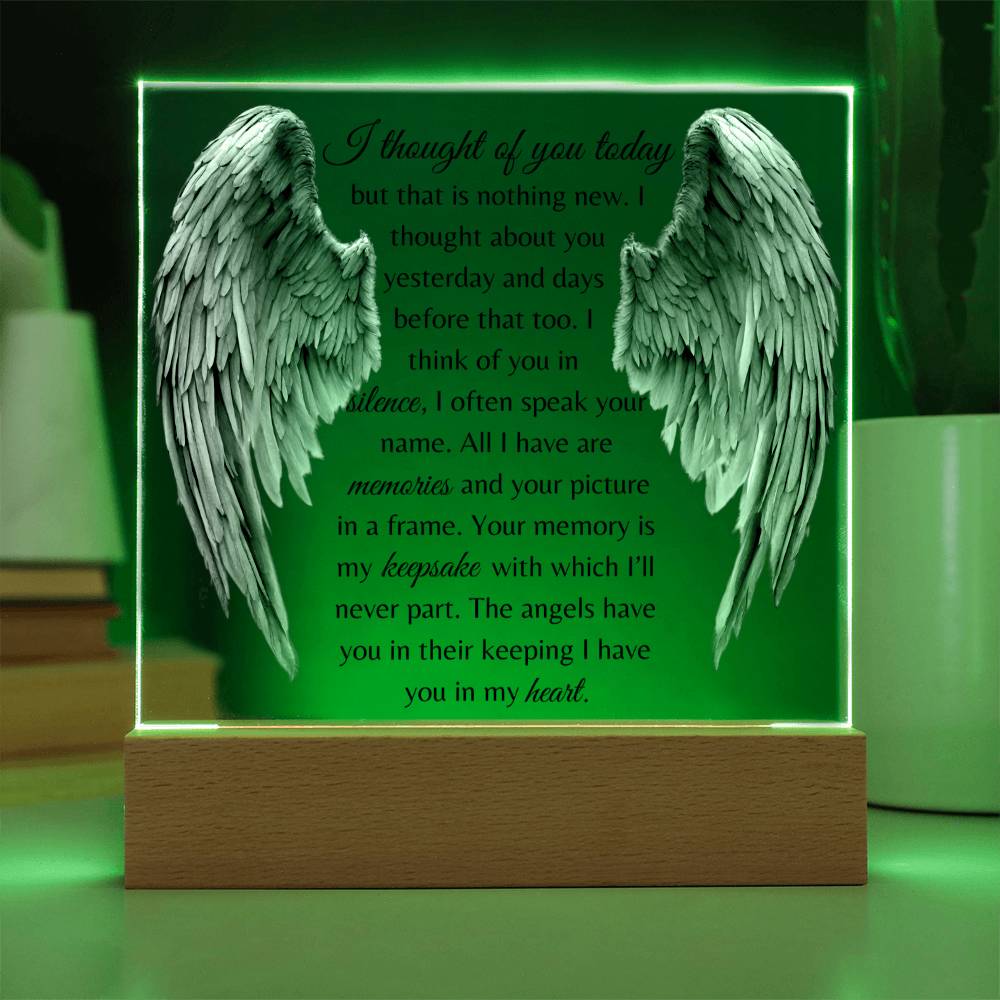 I Thought Of You Today - Acrylic Square Plaque