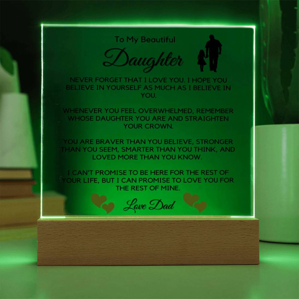 Believe In Yourself - Acrylic Square Plaque