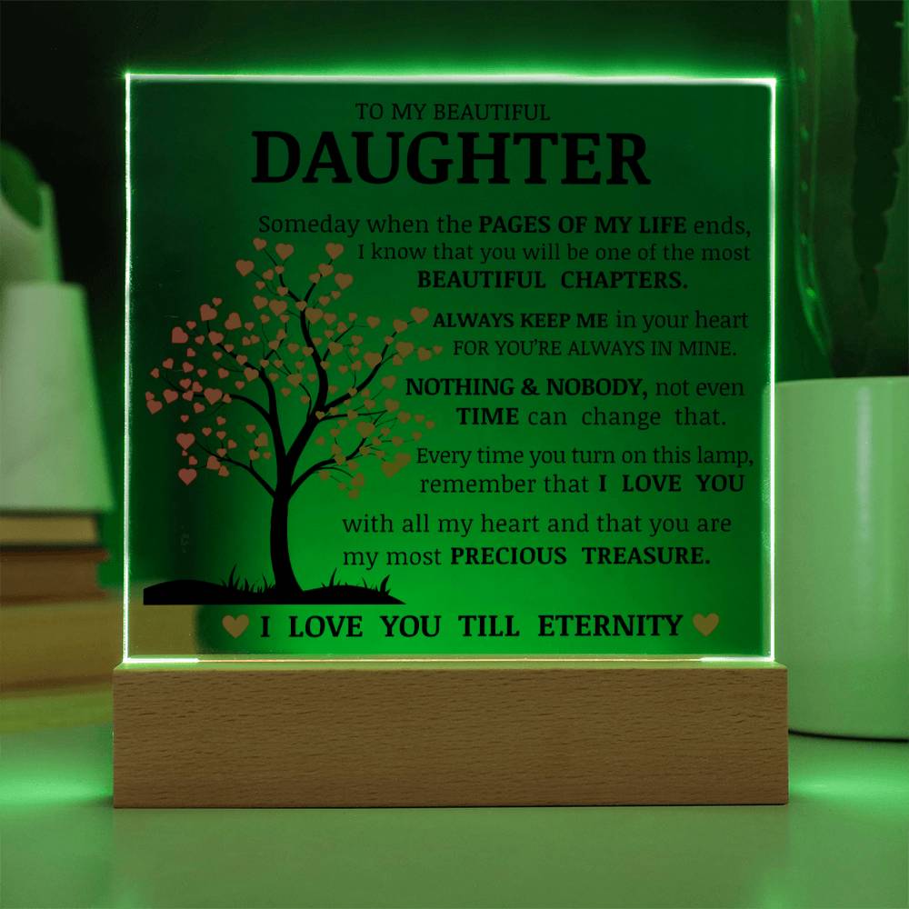 Daughter Keepsake - Nothign And Nobody - Acrylic Square