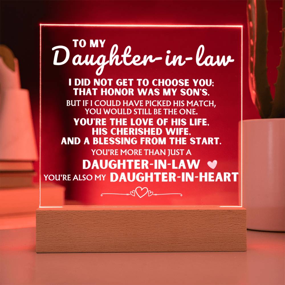 You're More Than Just A 'Daughter-in-Law' - Acrylic Square Plaque
