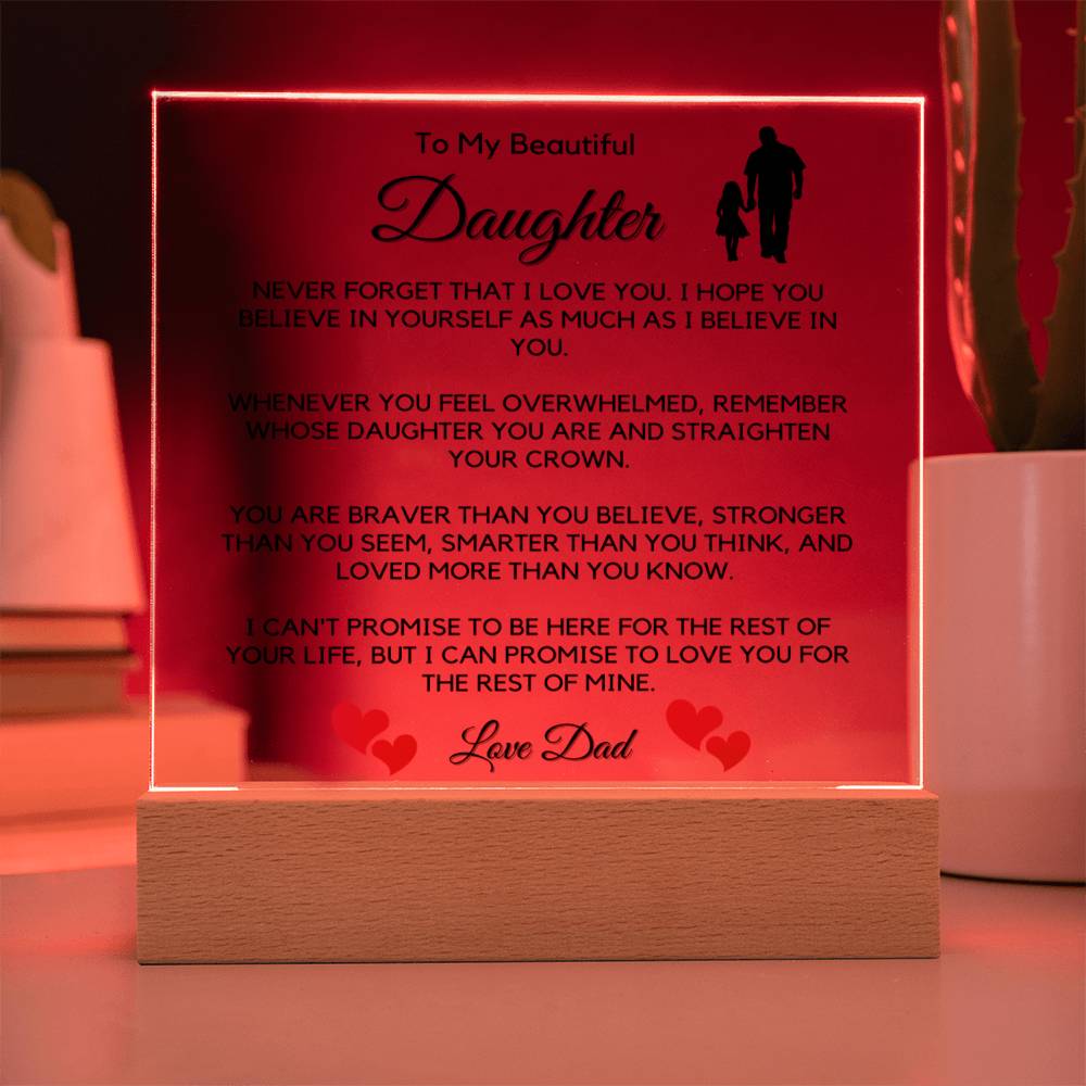 Believe In Yourself - Acrylic Square Plaque