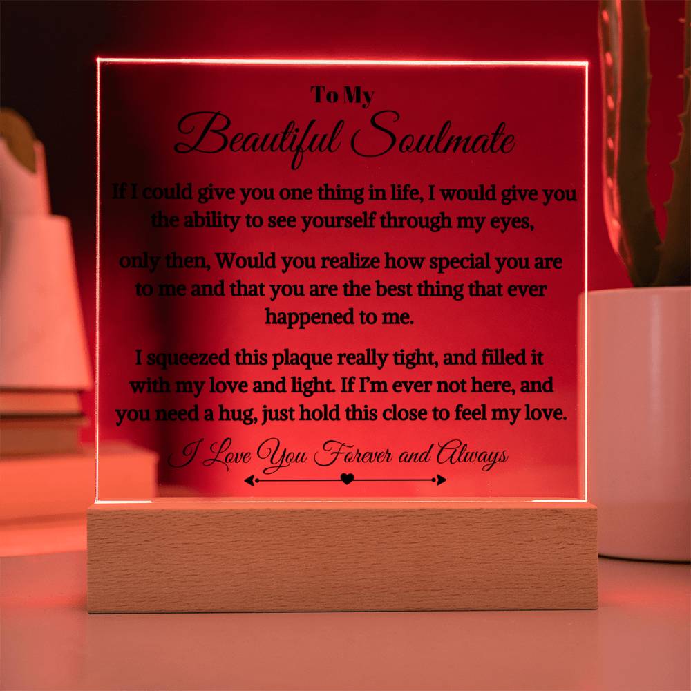 Gift For Soulmate -The Best Thing Ever Happened To Me - Acrylic Square Plaque