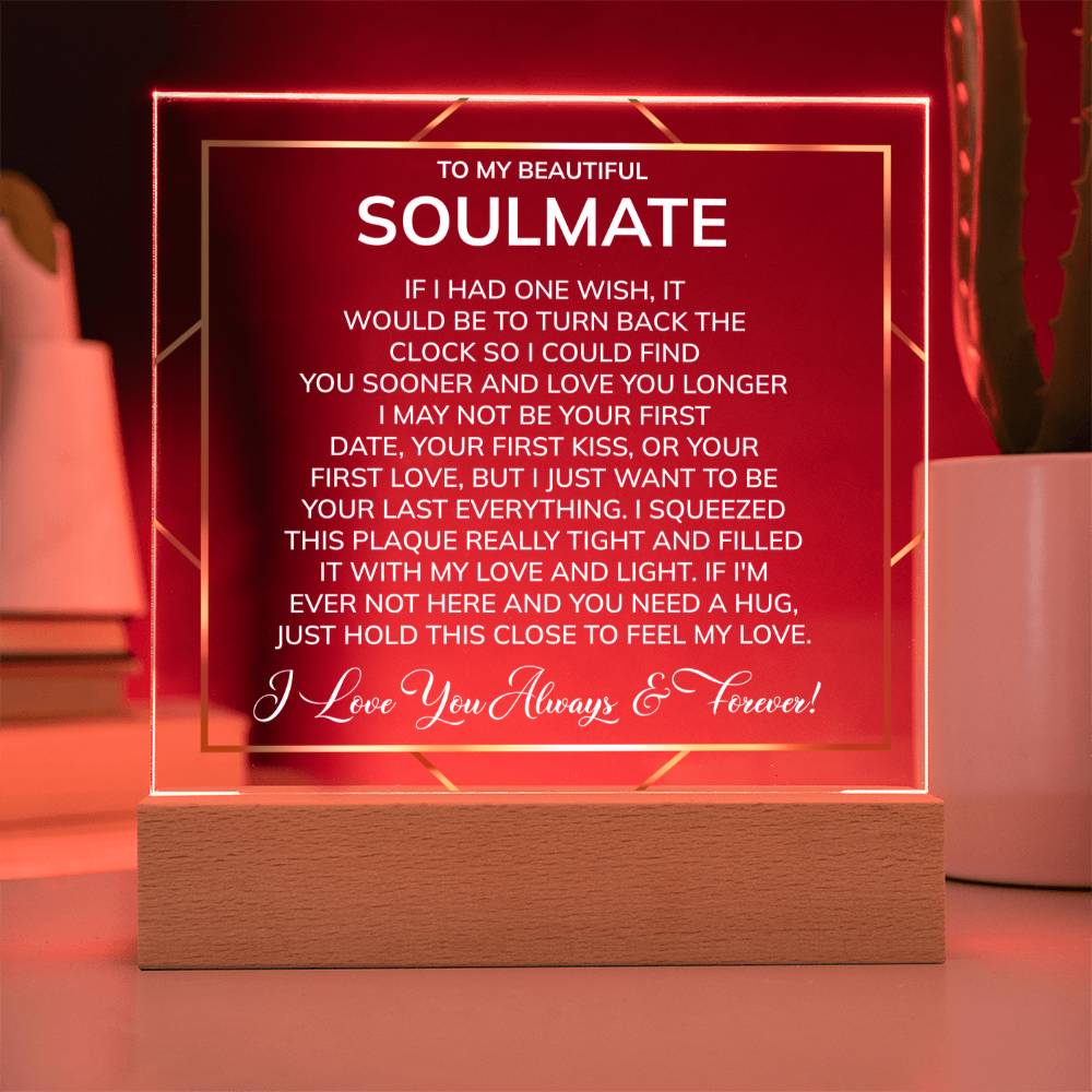 Feel My Love - Hold This Close - Acrylic Square Plaque
