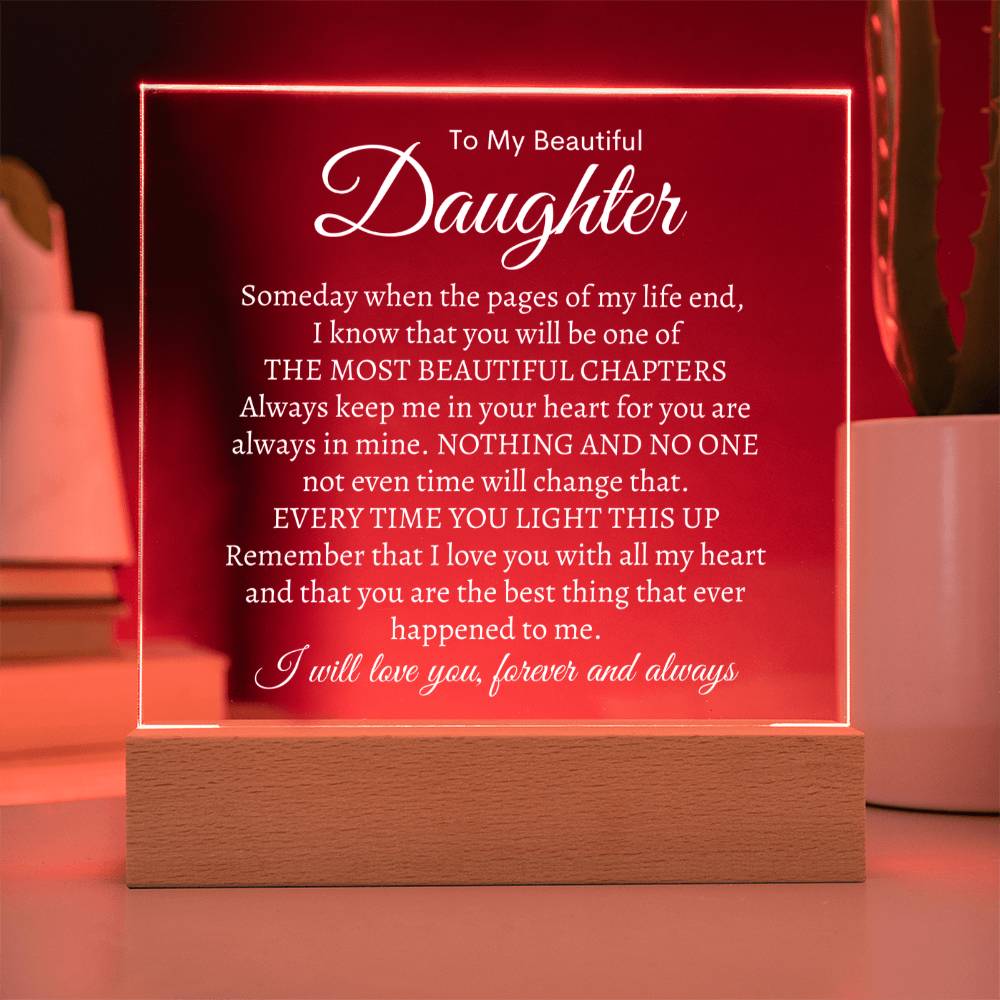 All My Heart - Acrylic Square Plaque - Acrylic Square Plaque