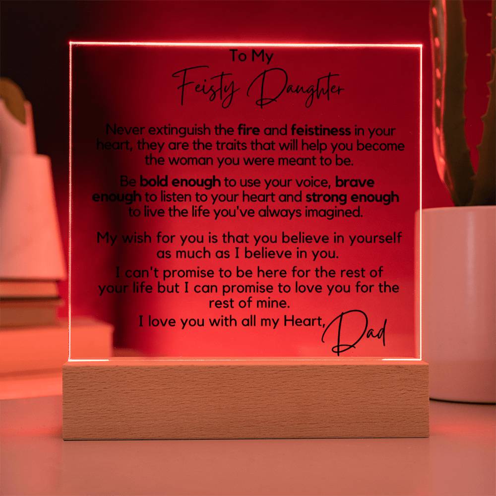Be Bold Enough To Use Your Voice - Acrylic Square Plaque