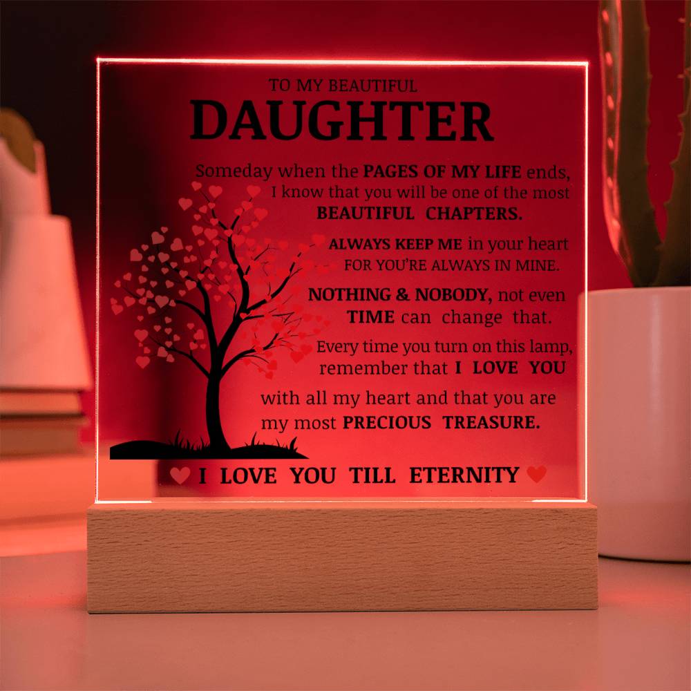 Daughter Keepsake - Nothign And Nobody - Acrylic Square