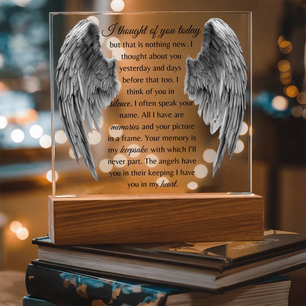 I Thought Of You Today - Acrylic Square Plaque