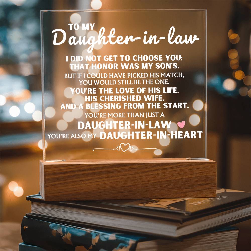 You're More Than Just A 'Daughter-in-Law' - Acrylic Square Plaque