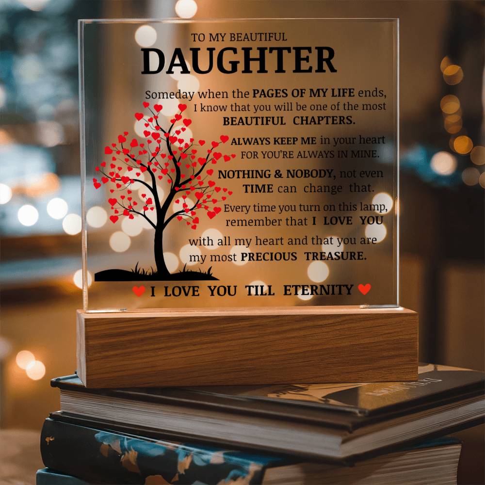 Daughter Keepsake - Nothign And Nobody - Acrylic Square