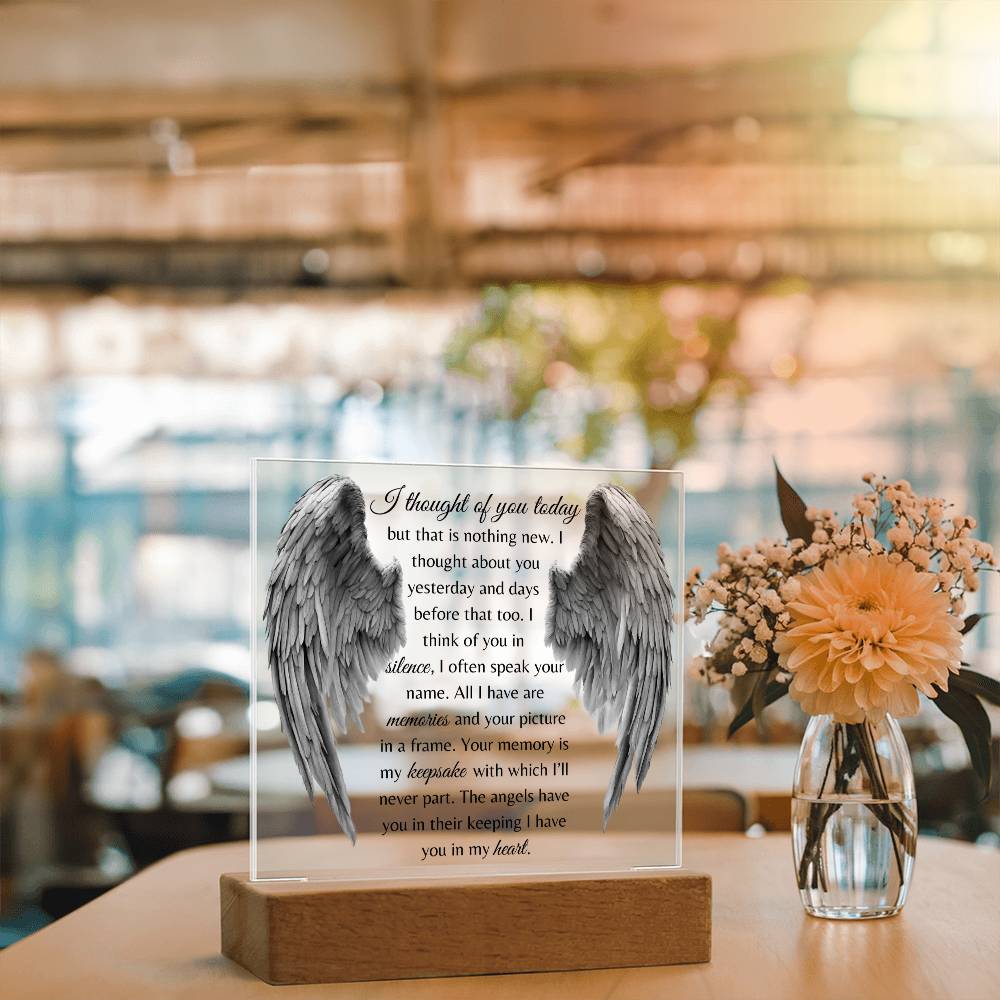 I Thought Of You Today - Acrylic Square Plaque