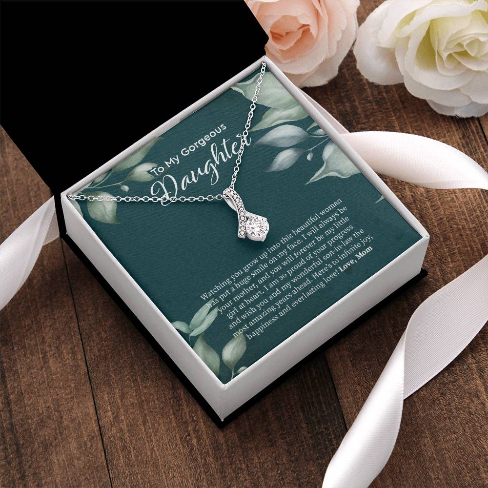 Bride Gift From Mom To Daughter On Wedding Day Gift For Daughter On Wedding Day From Mother Wedding Necklace 2  Alluring Beauty Necklace