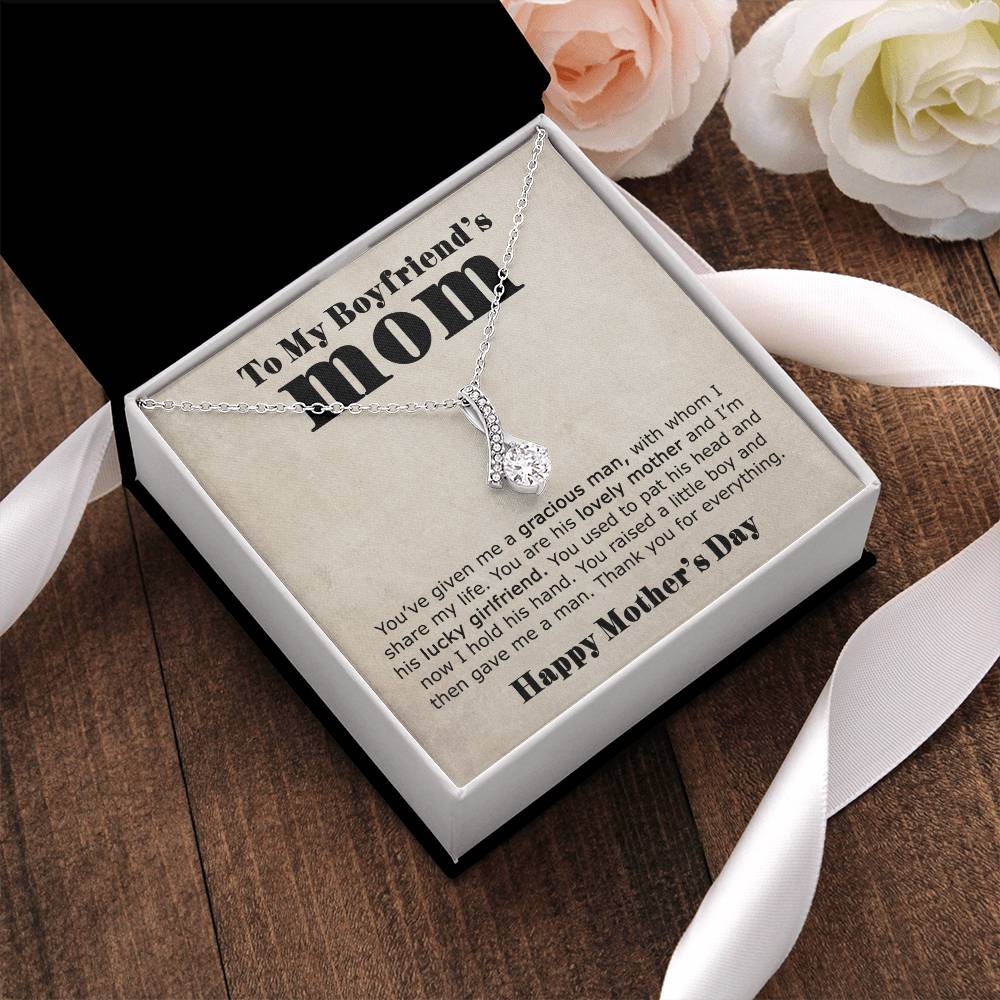 To My Boyfriend's Mom  Thank You  Alluring Necklace Alluring Beauty Necklace