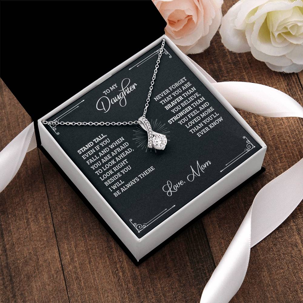 Stand Tall Even If You Fall - Gift For Daughter Alluring Necklace Alluring Beauty Necklace