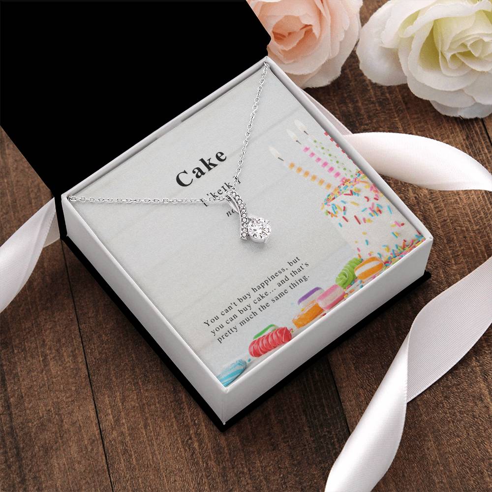 Cake Ribbon Necklace Alluring Beauty Necklace