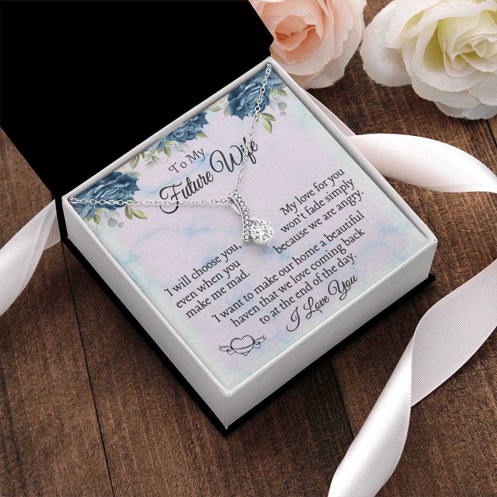 Best Gift For Future Wife. Birthday Gift. Christmas Gift. Alluring Beauty Necklace