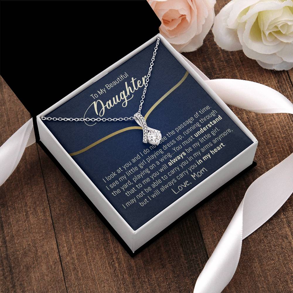 To My Beautiful Daughter 3 Alluring Beauty Necklace