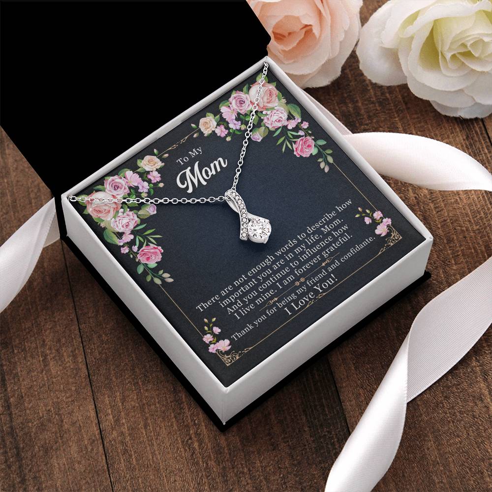Beautiful Sparkly Necklace For Mom Alluring Beauty Necklace