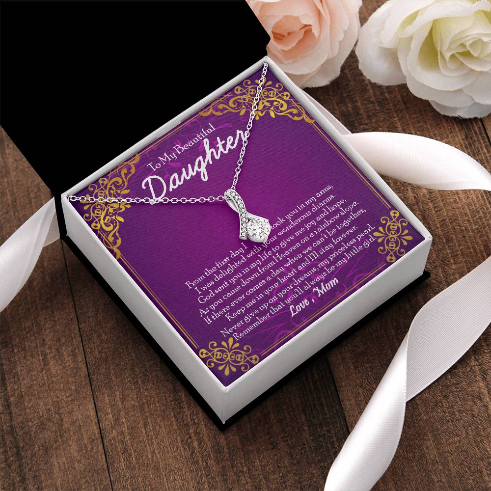 Alluring Beauty Necklace Gift For Daughter From Mom To My Daughter Daughter Mother Necklace Daughter Birthday Gift Alluring Beauty Necklace