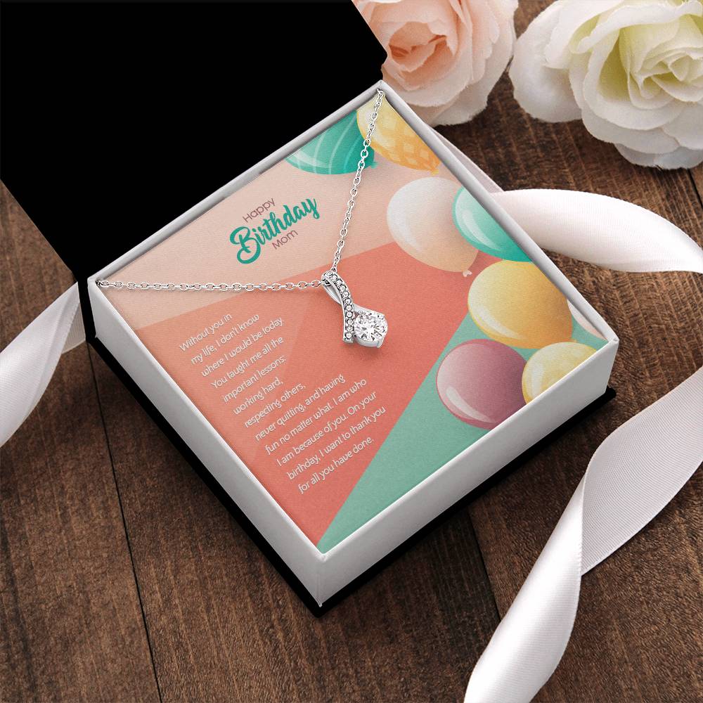 Birthday Edition Thank You Mom! For All You've Done - Alluring Necklace Alluring Beauty Necklace