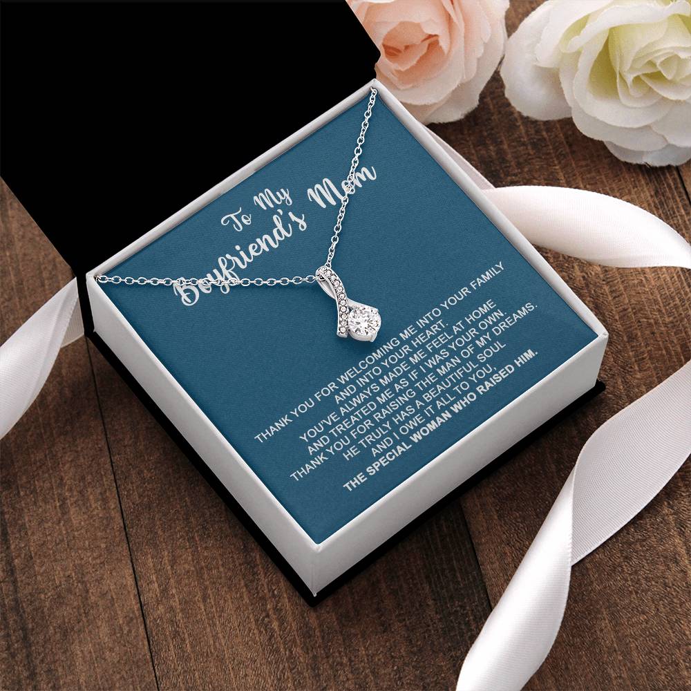 To My Boyfriend's Mom - I Owe It All To You - Necklace 1  Alluring Beauty Necklace