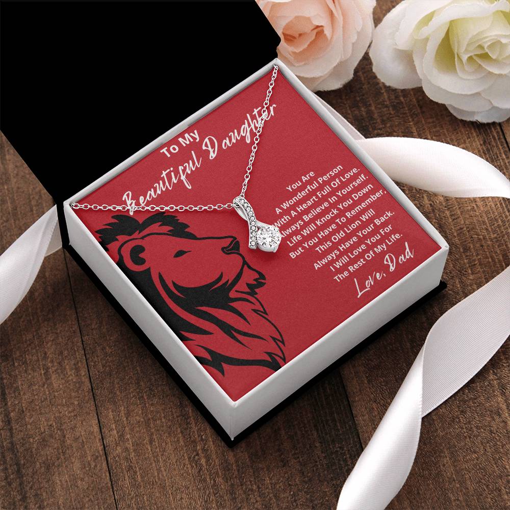 To My Beautiful Daughter  You Are A Wonderful Person With A Heart Full Of Love 1 Alluring Beauty Necklace
