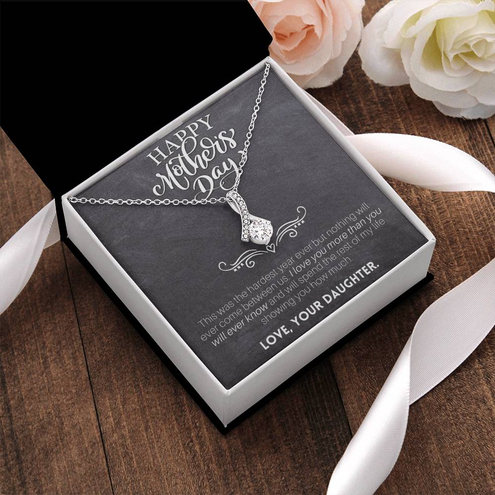 Sentimental Mother's Day Gift With Beautiful Message To Your Mother. Alluring Beauty Necklace