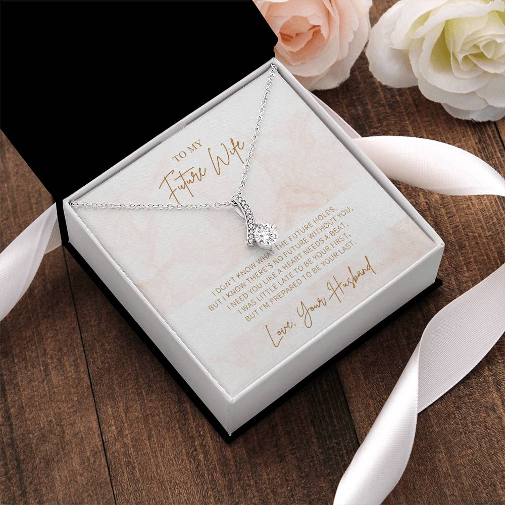 Ribbon Necklace  Gift For Future Wife  Gift For Her Alluring Beauty Necklace