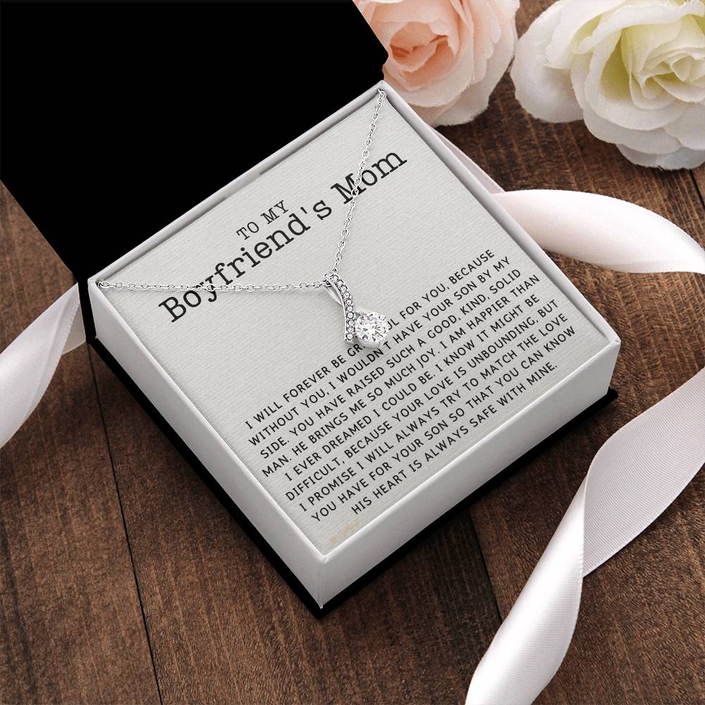 To My Boyfriend's Mom Forever Grateful Globright Alluring Beauty Necklace