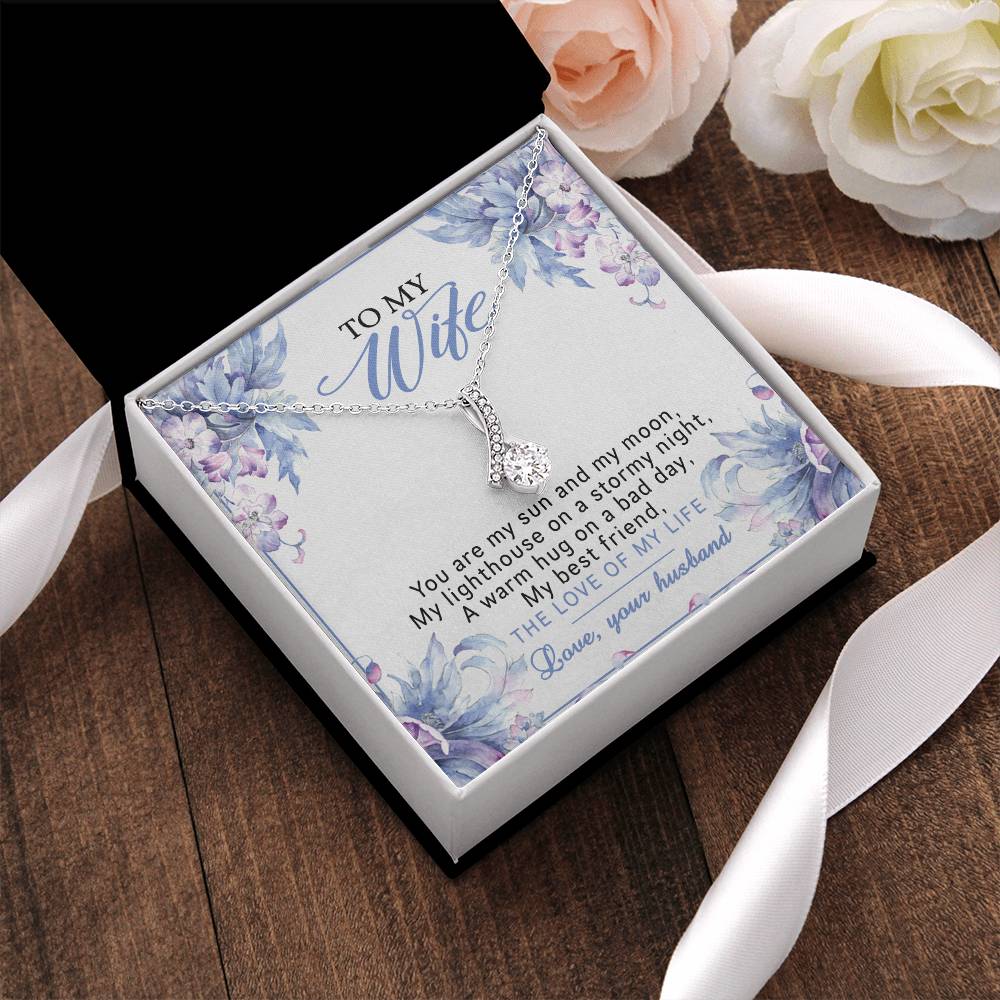 Alluring Beauty Necklace To My Wife You Are My Sun And My Moon Alluring Beauty Necklace