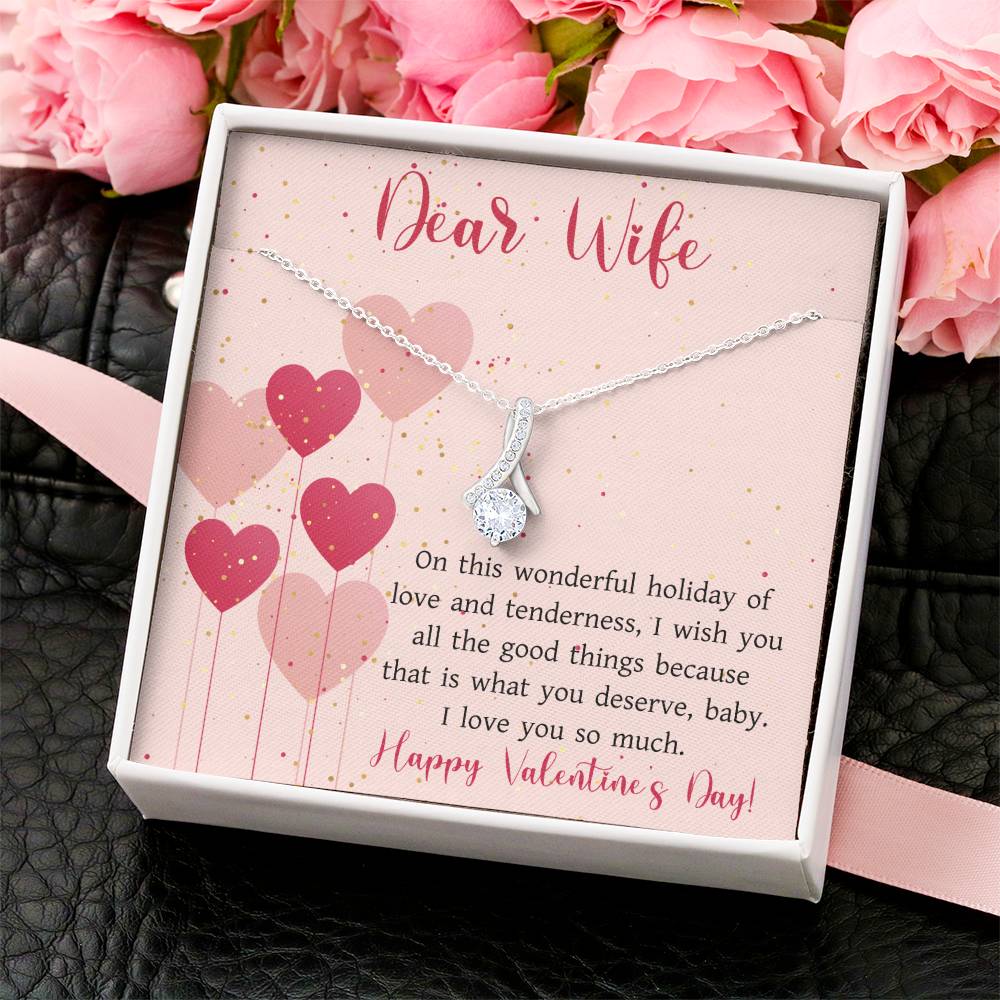Romantic Valentines Gift For Wife  Valentine's Day For Wife 2022 Alluring Beauty Necklace