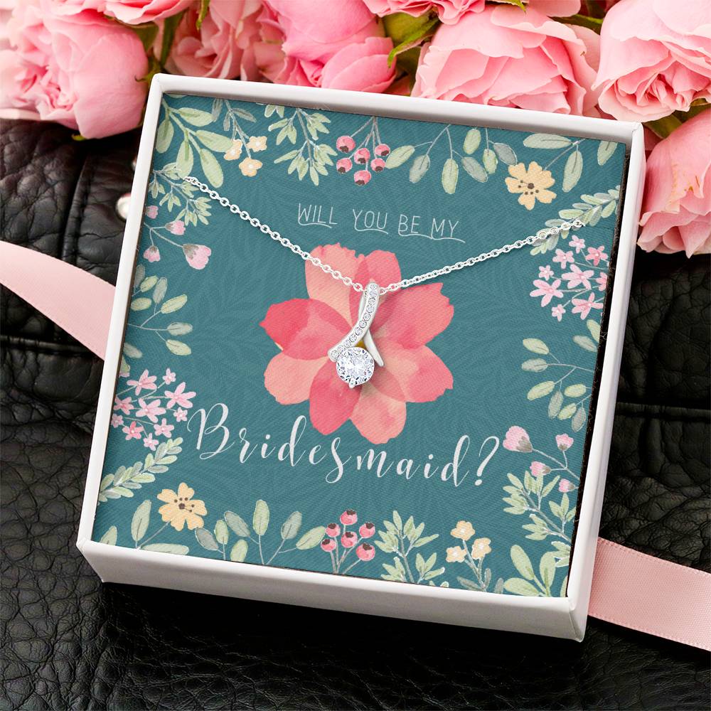 Bridesmaid Proposal Necklace Bridesmaid Proposal Jewelry Bridesmaid Proposal Matron Of Honor Gift 1  Alluring Beauty Necklace