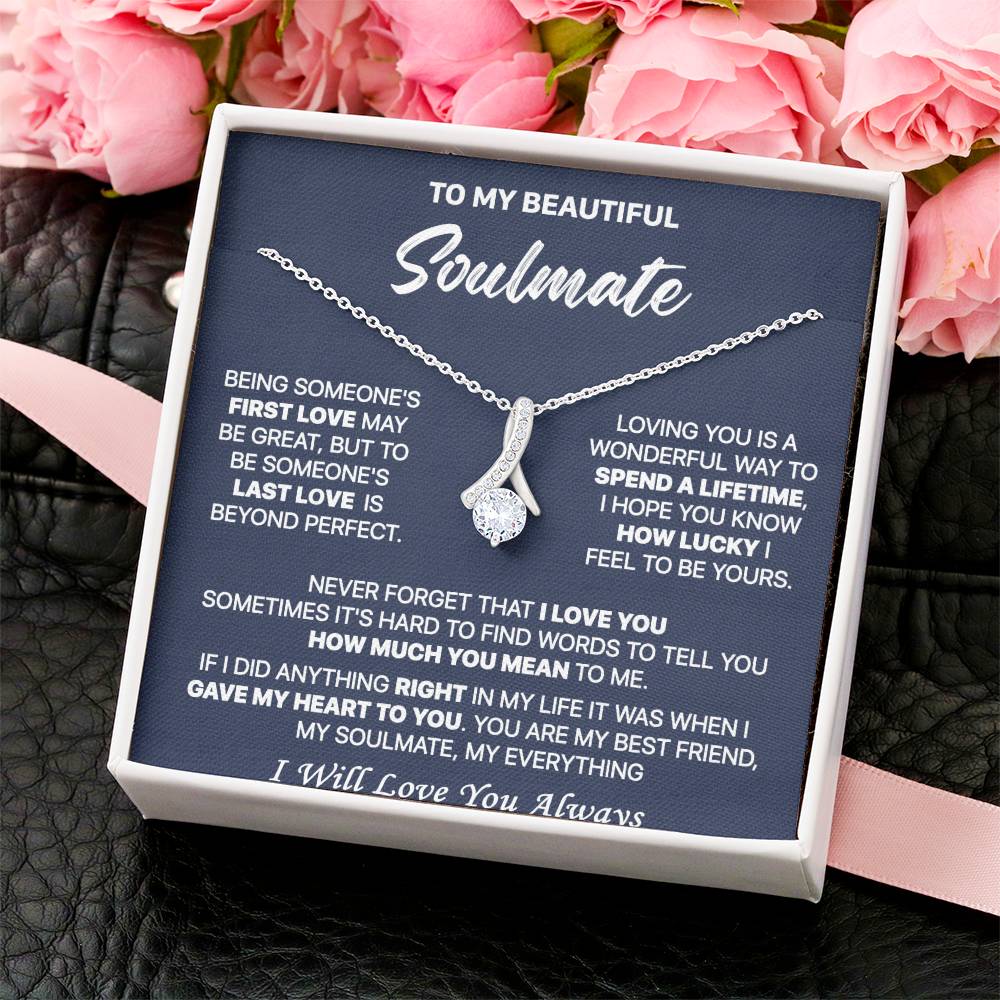 Gift For Your Soulmate - Lucky To Be Yours - Alluring Alluring Beauty Necklace