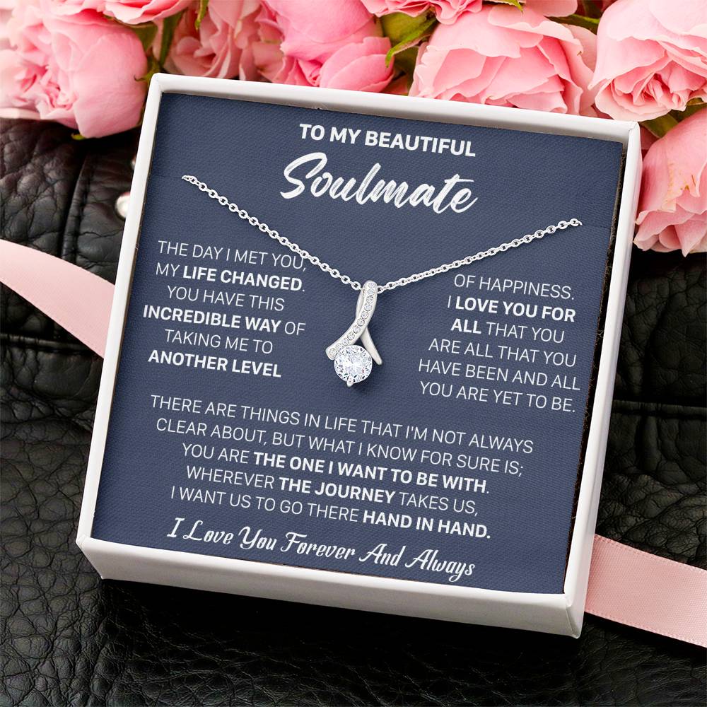 Gift For Your Soulmate Christmas - My Life Changed - Alluring Alluring Beauty Necklace