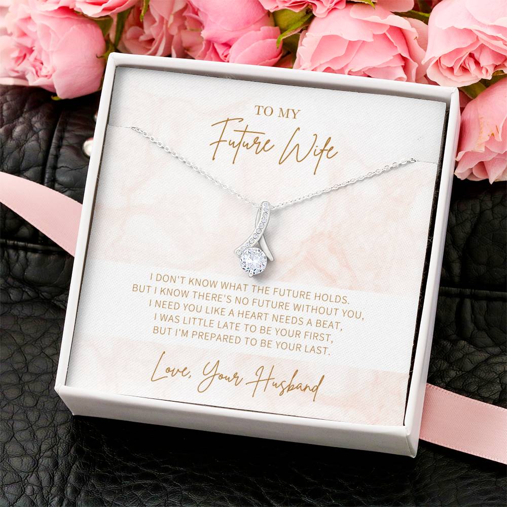 Ribbon Necklace  Gift For Future Wife  Gift For Her Alluring Beauty Necklace