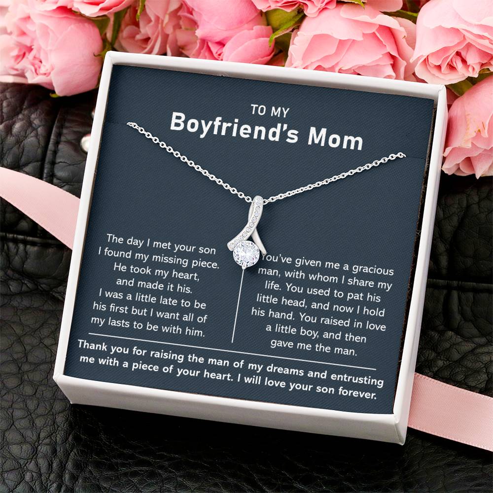 To My Boyfriend's Mom - Thank You For Raising The Man Of My Dreams - Necklace 1  Alluring Beauty Necklace