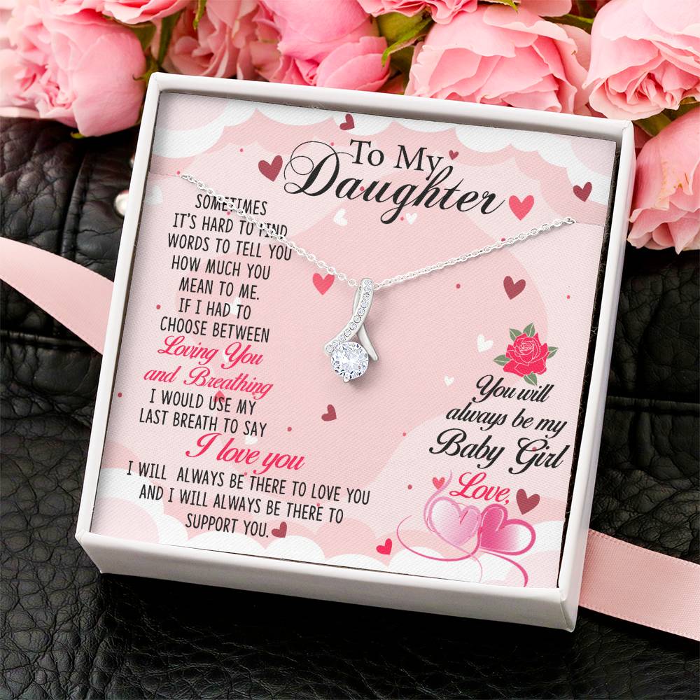 Best Daughter In World Alluring Beauty Necklace