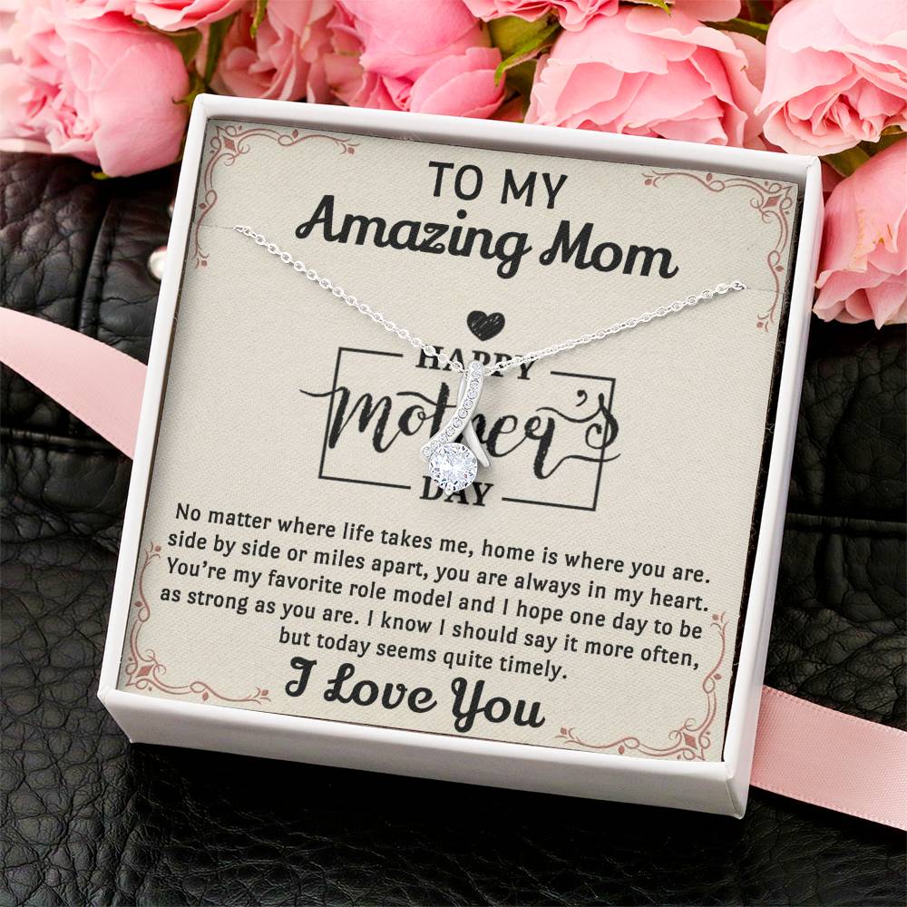 Mom Is My Favourite Role Modle -  Alluring Beauty Necklace - Mothers Day 1 Alluring Beauty Necklace