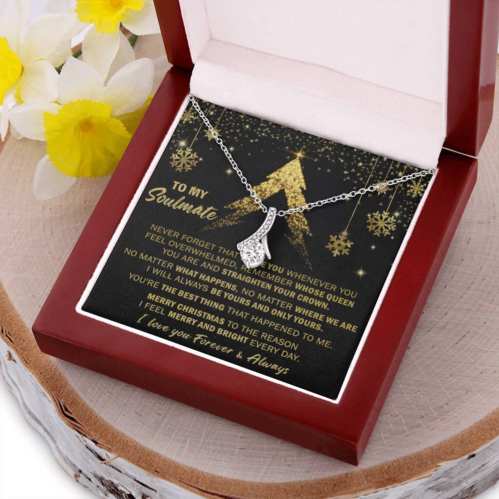 Gift For Your Soulmate Christmas - Merry And Bright - Alluring Alluring Beauty Necklace
