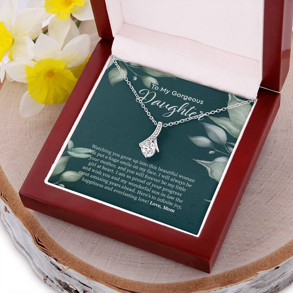 Bride Gift From Mom To Daughter On Wedding Day Gift For Daughter On Wedding Day From Mother Wedding Necklace 2  Alluring Beauty Necklace