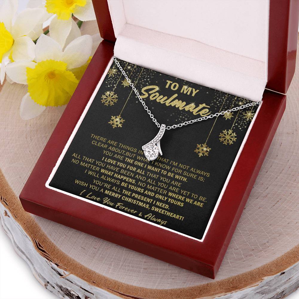 Gift For Your Soulmate Christmas - Merry Xmas - Alluring Alluring Beauty Necklace