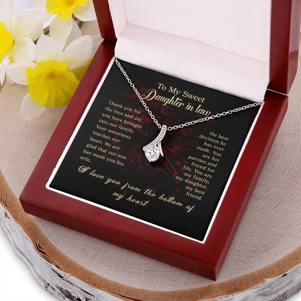 Alluring Beauty Necklace - For Daughter In Law Alluring Beauty Necklace