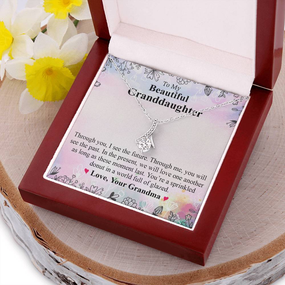 To My Beautiful Granddaughter 1 Alluring Beauty Necklace